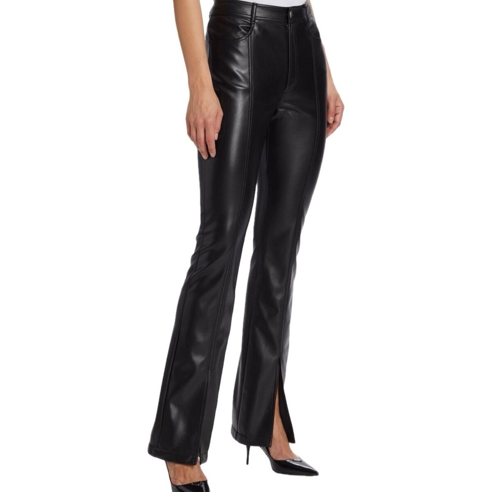 CINQ A SEPT Black Shanis Vegan Leather Pant